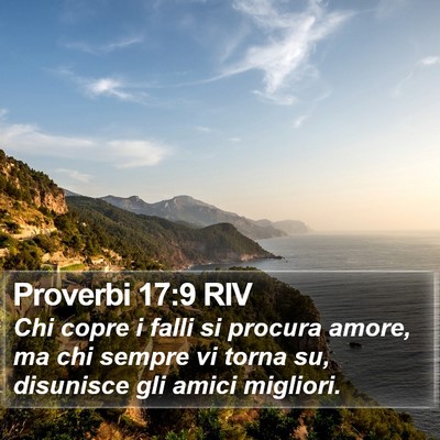 Proverbi 17:9 RIV Bible Verse Image