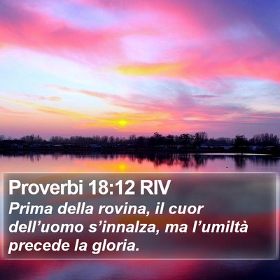 Proverbi 18:12 RIV Bible Verse Image