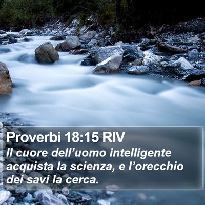 Proverbi 18:15 RIV Bible Verse Image