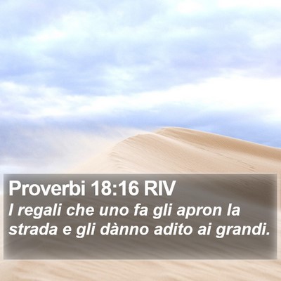 Proverbi 18:16 RIV Bible Verse Image