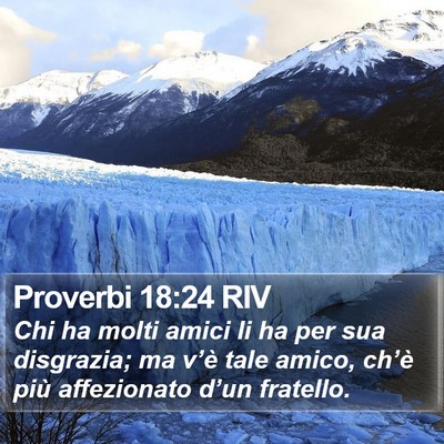 Proverbi 18:24 RIV Bible Verse Image