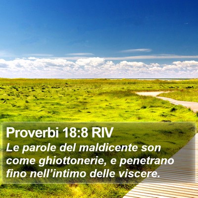 Proverbi 18:8 RIV Bible Verse Image