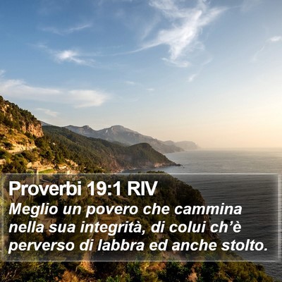 Proverbi 19:1 RIV Bible Verse Image