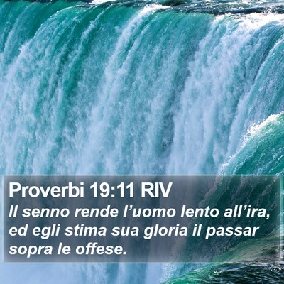 Proverbi 19:11 RIV Bible Verse Image