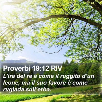 Proverbi 19:12 RIV Bible Verse Image