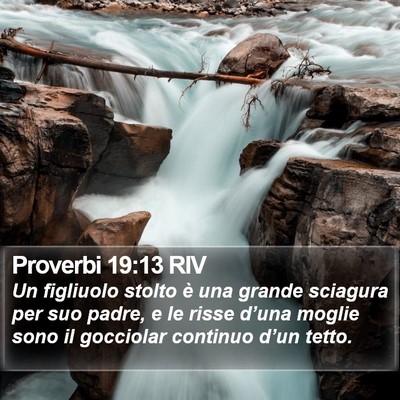 Proverbi 19:13 RIV Bible Verse Image