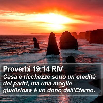Proverbi 19:14 RIV Bible Verse Image