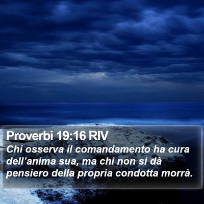 Proverbi 19:16 RIV Bible Verse Image