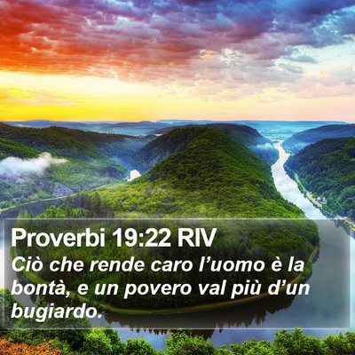 Proverbi 19:22 RIV Bible Verse Image