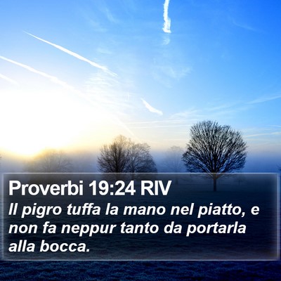 Proverbi 19:24 RIV Bible Verse Image