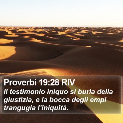 Proverbi 19:28 RIV Bible Verse Image