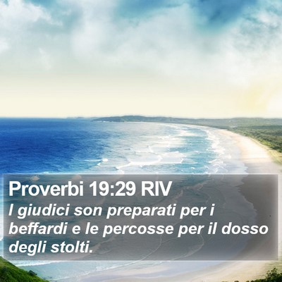 Proverbi 19:29 RIV Bible Verse Image