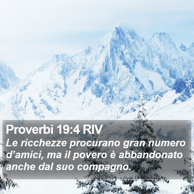 Proverbi 19:4 RIV Bible Verse Image