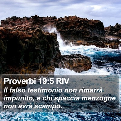 Proverbi 19:5 RIV Bible Verse Image