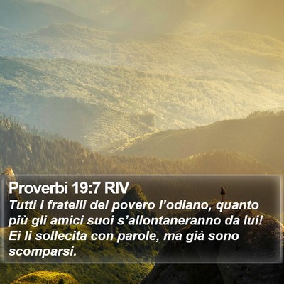Proverbi 19:7 RIV Bible Verse Image