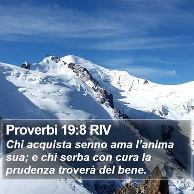Proverbi 19:8 RIV Bible Verse Image