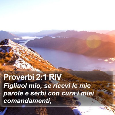 Proverbi 2:1 RIV Bible Verse Image