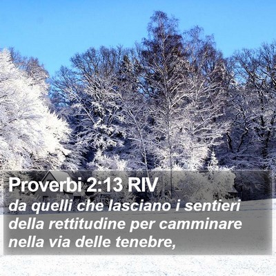 Proverbi 2:13 RIV Bible Verse Image