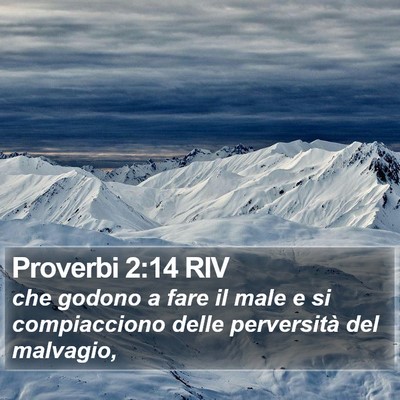 Proverbi 2:14 RIV Bible Verse Image