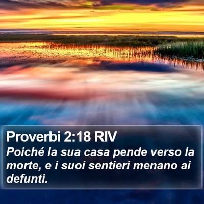 Proverbi 2:18 RIV Bible Verse Image