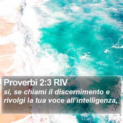 Proverbi 2:3 RIV Bible Verse Image