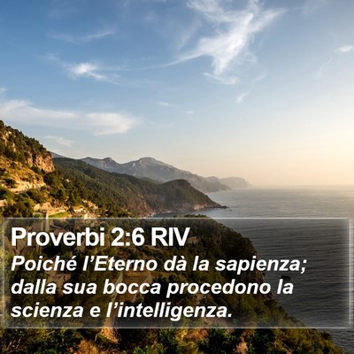 Proverbi 2:6 RIV Bible Verse Image