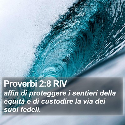 Proverbi 2:8 RIV Bible Verse Image