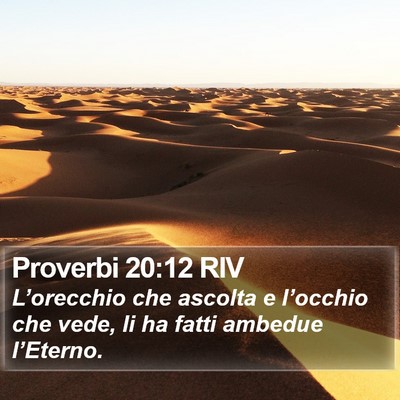Proverbi 20:12 RIV Bible Verse Image