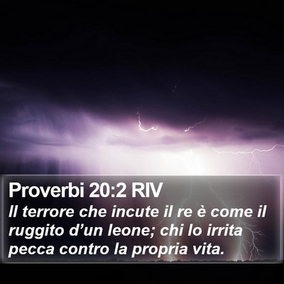 Proverbi 20:2 RIV Bible Verse Image