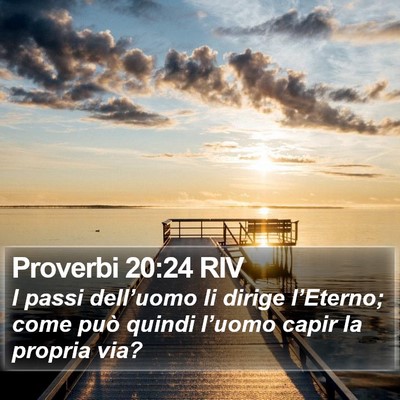 Proverbi 20:24 RIV Bible Verse Image