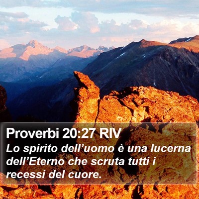 Proverbi 20:27 RIV Bible Verse Image