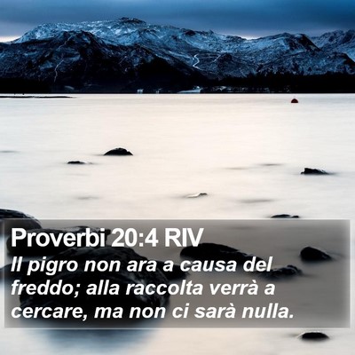 Proverbi 20:4 RIV Bible Verse Image