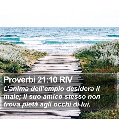 Proverbi 21:10 RIV Bible Verse Image