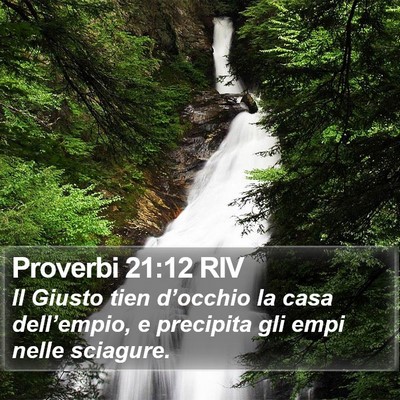 Proverbi 21:12 RIV Bible Verse Image