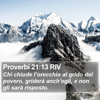 Proverbi 21:13 RIV Bible Verse Image