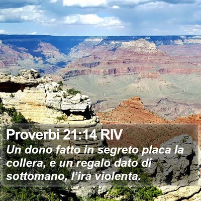 Proverbi 21:14 RIV Bible Verse Image