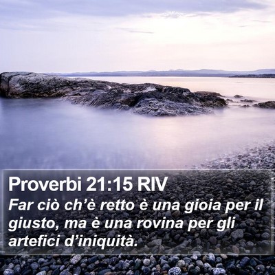 Proverbi 21:15 RIV Bible Verse Image
