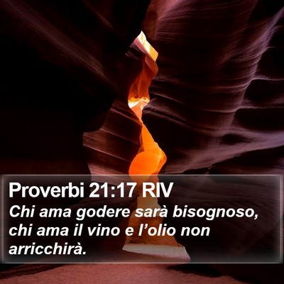 Proverbi 21:17 RIV Bible Verse Image