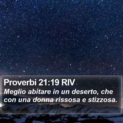 Proverbi 21:19 RIV Bible Verse Image