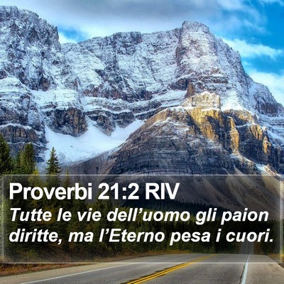 Proverbi 21:2 RIV Bible Verse Image