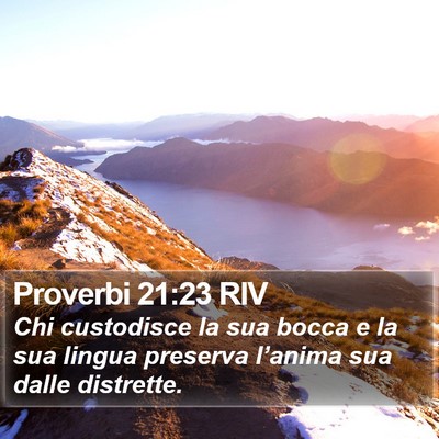 Proverbi 21:23 RIV Bible Verse Image