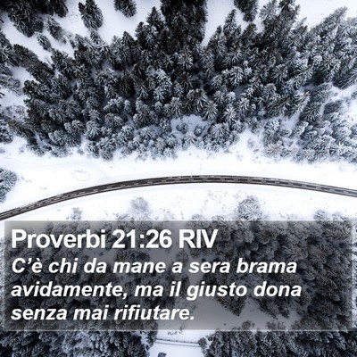 Proverbi 21:26 RIV Bible Verse Image