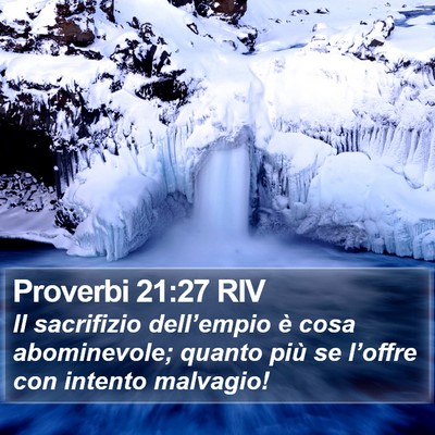 Proverbi 21:27 RIV Bible Verse Image