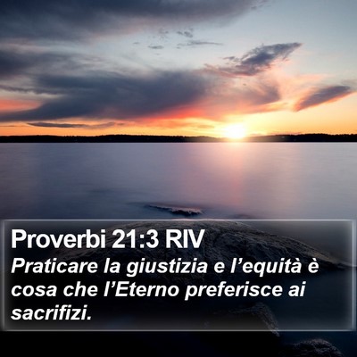 Proverbi 21:3 RIV Bible Verse Image
