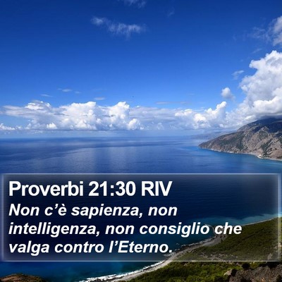Proverbi 21:30 RIV Bible Verse Image