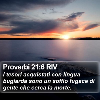 Proverbi 21:6 RIV Bible Verse Image