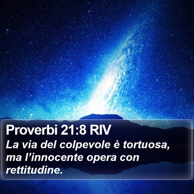 Proverbi 21:8 RIV Bible Verse Image