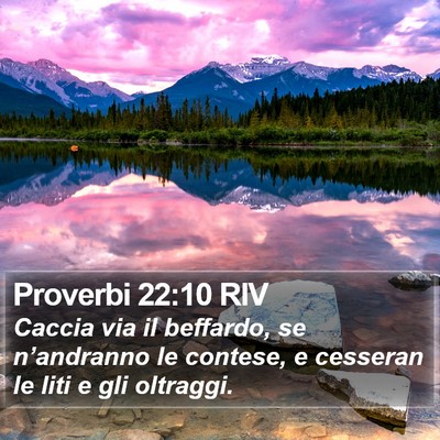 Proverbi 22:10 RIV Bible Verse Image