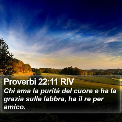 Proverbi 22:11 RIV Bible Verse Image