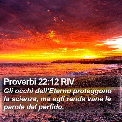 Proverbi 22:12 RIV Bible Verse Image